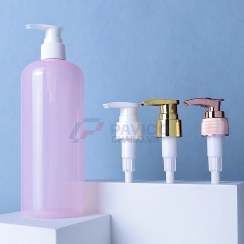 Chai nhựa Pet 500ml đựng sữa tắm dầu gội nắp vòi nhấn