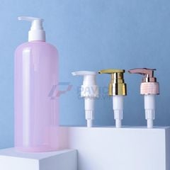 Chai nhựa Pet 500ml đựng sữa tắm dầu gội nắp vòi nhấn