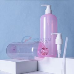 Chai nhựa Pet 500ml đựng sữa tắm dầu gội nắp vòi nhấn