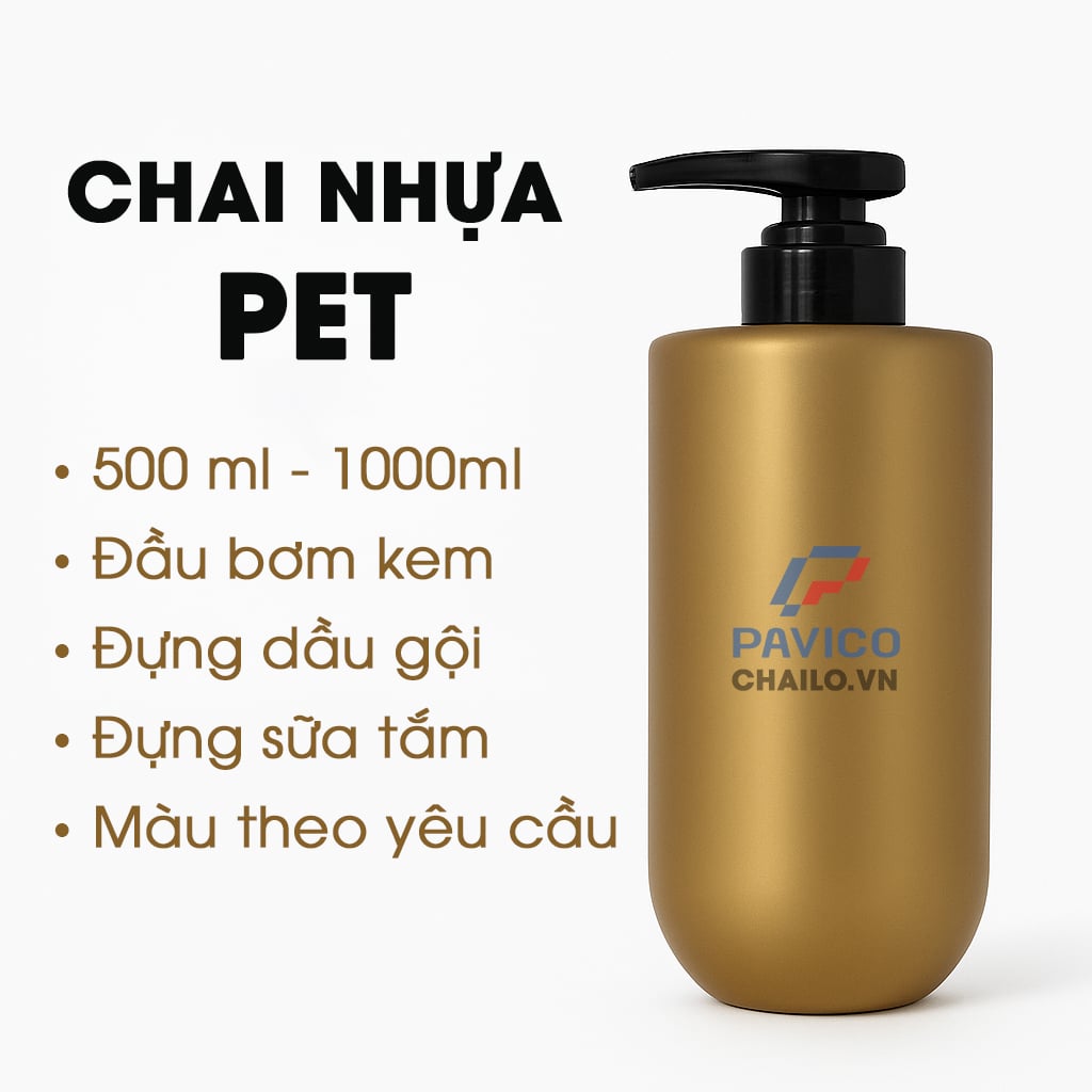 Chai nhựa PET 500ml cao cấp – Giải pháp bao bì hoàn hảo cho sản phẩm của bạn