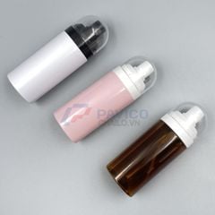 Chai tạo bọt 150ml 250ml đựng tẩy trang màu nâu nắp vòi bọt tuyết