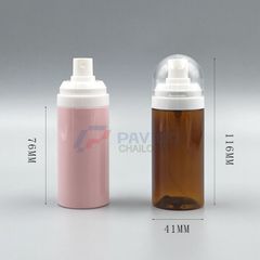 Chai tạo bọt 150ml 250ml đựng tẩy trang màu nâu nắp vòi bọt tuyết