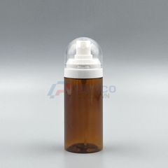 Chai tạo bọt 150ml 250ml đựng tẩy trang màu nâu nắp vòi bọt tuyết