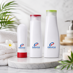 Chai dầu gội trắng sứ nắp nhấn 200ml 400ml 650ml