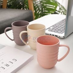 Cốc nhựa sinh học có quai 300ml 500ml pastel uống nước