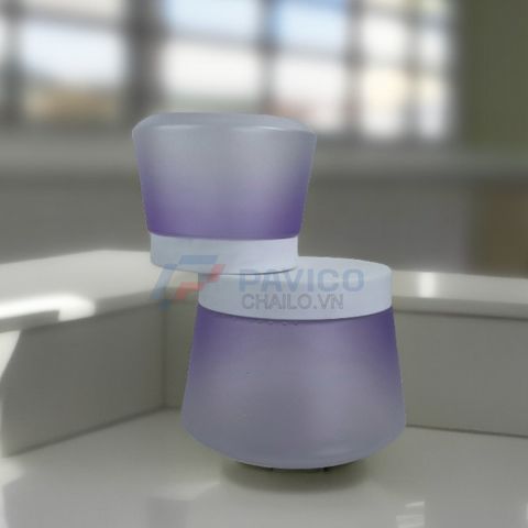Hũ đựng kem mờ 50g nhựa PET phun màu 2 lớp