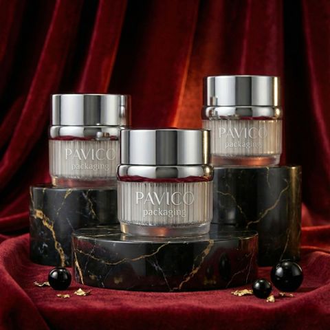 Hũ đựng kem mỹ phẩm nhựa ps mạ bạc cao cấp