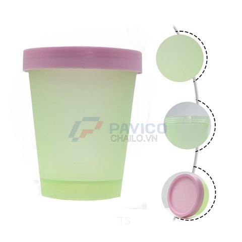 Hũ nhựa 100g 250g đựng kem body màu xanh lá nắp vặn