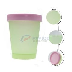Hũ nhựa 100g 250g đựng kem body màu xanh lá nắp vặn