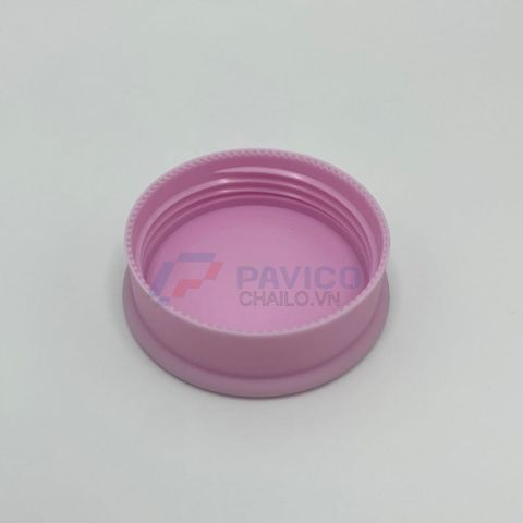 Hũ nhựa 100g chiết mỹ phẩm thân hồng nắp vặn hồng