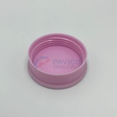 Hũ nhựa 100g chiết mỹ phẩm thân hồng nắp vặn hồng