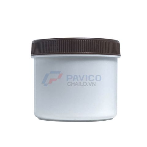 Hũ nhựa 120g 500g đựng muối tắm màu trắng mờ nắp hai lớp