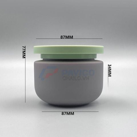 Hũ nhựa 120g 500g đựng muối tắm màu trắng nắp hai lớp