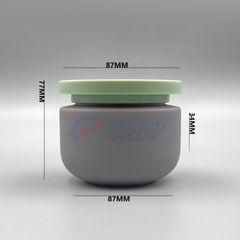 Hũ nhựa 120g 500g đựng muối tắm màu trắng nắp hai lớp