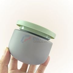 Hũ nhựa 120g 500g đựng muối tắm màu trắng nắp hai lớp