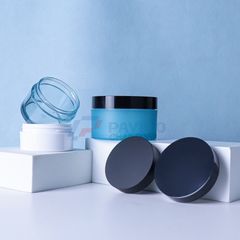 Hũ nhựa 50g 100g đựng kem body màu trắng nắp đen