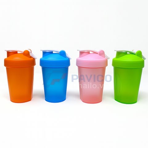 Bình lắc đựng nước đựng sữa Wey tập gym tập thể thao Pickerball 400ml 600