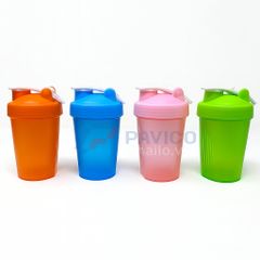 Bình lắc đựng nước đựng sữa Wey tập gym tập thể thao Pickerball 400ml 600