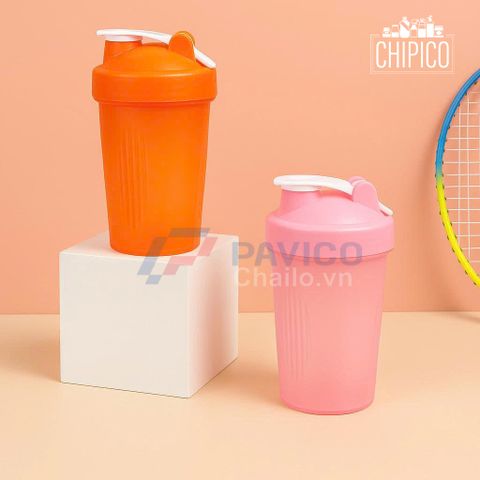 Bình lắc đựng nước đựng sữa Wey tập gym tập thể thao Pickerball 400ml 600