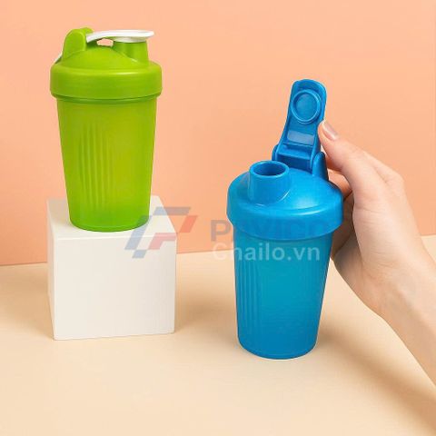 Bình lắc đựng nước đựng sữa Wey tập gym tập thể thao Pickerball 400ml 600