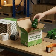 Lọ nhựa đựng thuốc viên màu xanh đục nắp xé 120cc