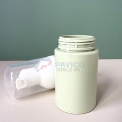 Chai tạo bọt 150ml 250ml đựng tẩy trang màu xanh pastel nắp vòi bọt tuyết