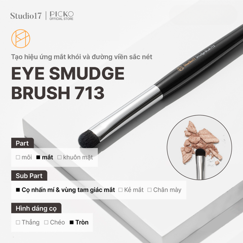 Cọ trang điểm mắt STUDIO17 POINT EYE SMUDGE BRUSH 713