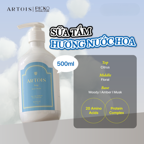 ARTOIS Sữa Tắm Hương Nước Hoa Song Body Wash 500ml