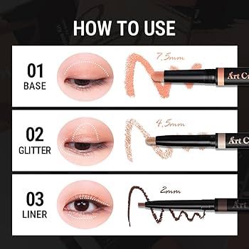 Bút kẻ mắt dạng chì màu nâu MAKEHEAL EYECROWN ARTCROQUIS STICKSHADOW LONGLASTICK