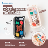 Hộp bút Brunch Brother Poodle Pencase – Đáng yêu và tiện lợi, phong cách mềm mại