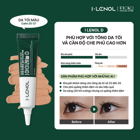 Kem dưỡng mắt che khuyết điểm và cải thiện quầng thâm mắt I-Lenol Dark Spot Cream