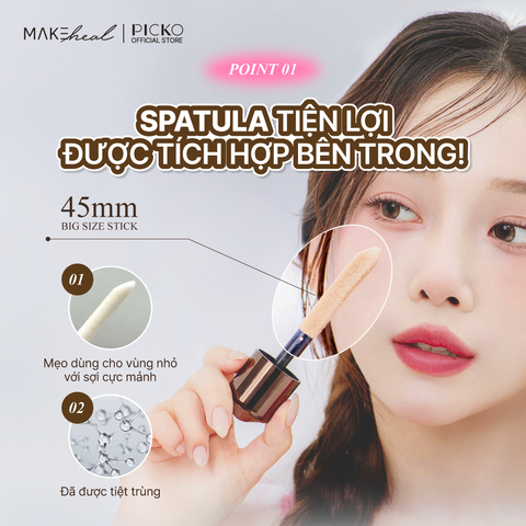 Kem nền lâu trôi, độ che phủ cao Makeheal 1.P.L Foundaiser Foudation
