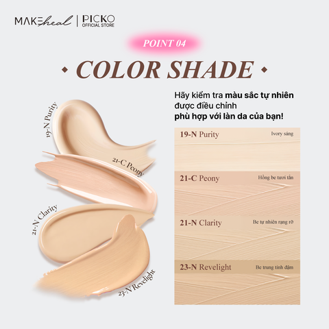 Kem nền lâu trôi, độ che phủ cao Makeheal 1.P.L Foundaiser Foudation