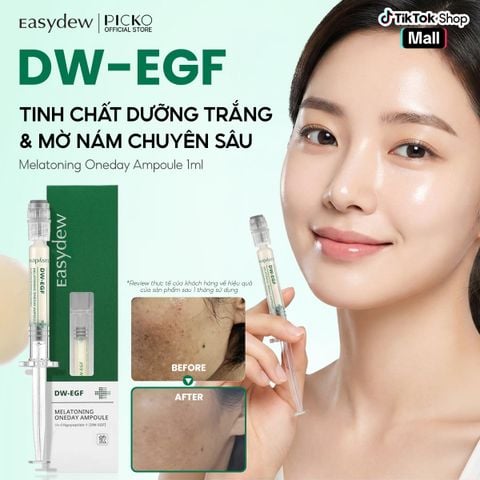 (MUA 1 TẶNG 1) Huyết thanh làm sáng da, mờ nám EASYDEW DW-EGF MELATONING ONEDAY AMPOULE 1ml