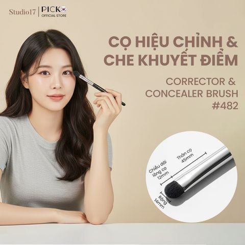 Cọ che khuyết điểm chuyên nghiệp STUDIO17 CORRECTOR & CONCEALER BRUSH 482