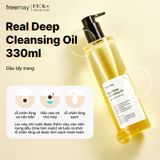 Freemay Bộ Sản Phẩm 2 Món Dầu Tẩy Trang và Nước Hoa Hồng Thuần Chay (Toner 350ml, Cleansing Oil 330ml)