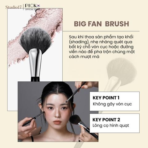 Cọ quạt lớn đa năng STUDIO17 BIG FAN BRUSH 453