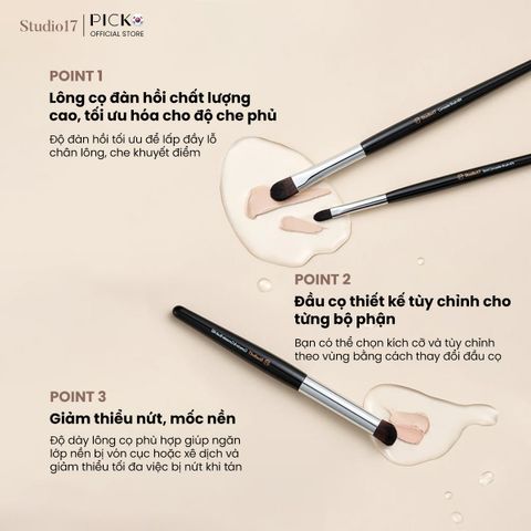 Cọ che khuyết điểm STUDIO17 SPOTCONCEALER BRUSH 474