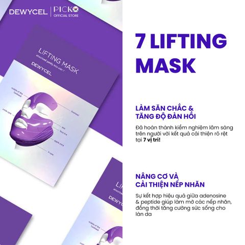 Mặt nạ nâng cơ 7 điểm toàn gương măt Dewycel 7 Lifting Mask