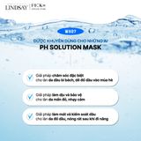 Hộp 24 Mặt Nạ làm dịu da nhạy cảm và hỗ trợ cấp ẩm kịp thời Lindsay PH Solution Cool-Tea Tree Mask 300g (hộp 24 Miếng)