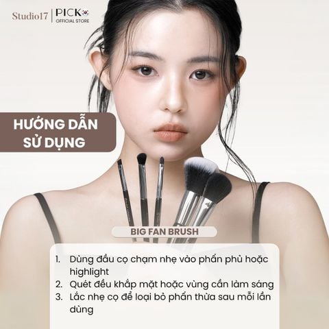 Cọ quạt lớn đa năng STUDIO17 BIG FAN BRUSH 453