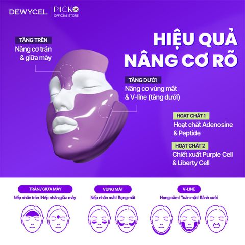 Mặt nạ nâng cơ 7 điểm toàn gương măt Dewycel 7 Lifting Mask