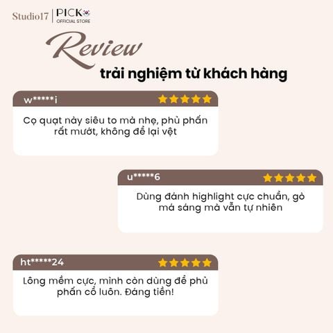 Cọ quạt lớn đa năng STUDIO17 BIG FAN BRUSH 453