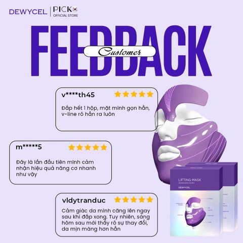 Mặt nạ nâng cơ 7 điểm toàn gương măt Dewycel 7 Lifting Mask