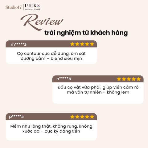 Cọ tạo khối cằm STUDIO17 CHIN SHADING BRUSH 492