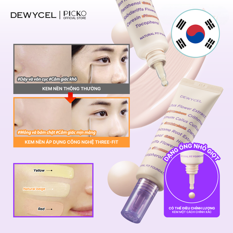 Kem nền Dewycel Natural Fit Foundation