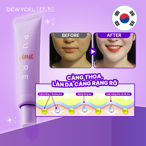 Kem dưỡng nâng tông da Dewycel purering cream 40ml