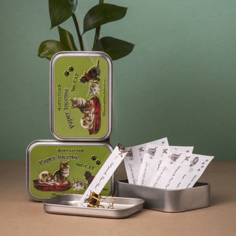 Set Giấy Thơm Phiên Bản Mèo Cưng Optatum Paper Incense Catnip Toy Gift Set