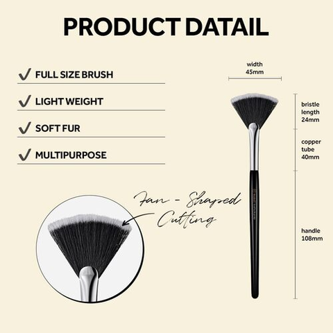 Cọ trang điểm tạo khối hình quạt STUDIO17 SMALL FAN BRUSH 463