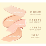 Bộ sản phẩm 2 món Makeheal 1.P.L Ampoule Glow Foundation và Makeheal Sheer Stick Blusher 03 PinkFlory + Tặng 3 gói kem nền Makeheal mini